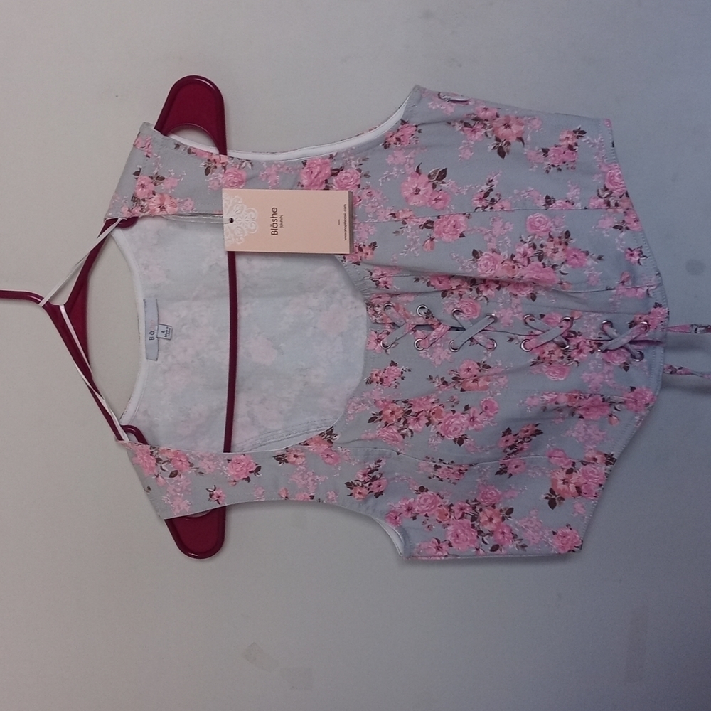 New floral top size L Zipper Blashe - Picture 4 of 4